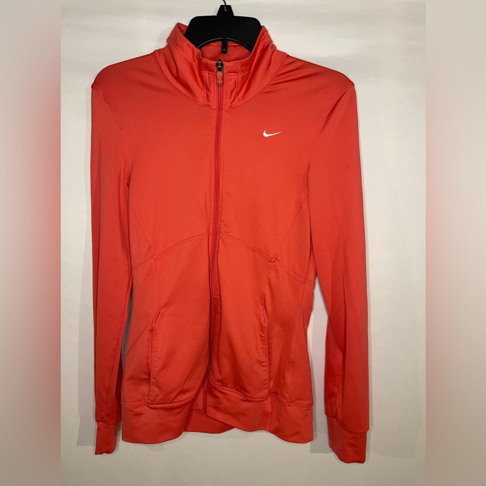Nike Women's Yoga Dri-FIT Fitted Jacket, size S, Peachy Pink Color